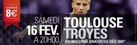 Football Le TFC reçoit Troyes. Le samedi 16 février 2013 à Toulouse. Haute-Garonne.  20H00